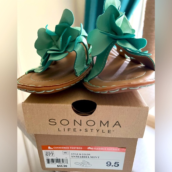 🌸🌸NIB Sonoma Life and Style Mint Mariel Sandals.🌸🌸 - Picture 6 of 7